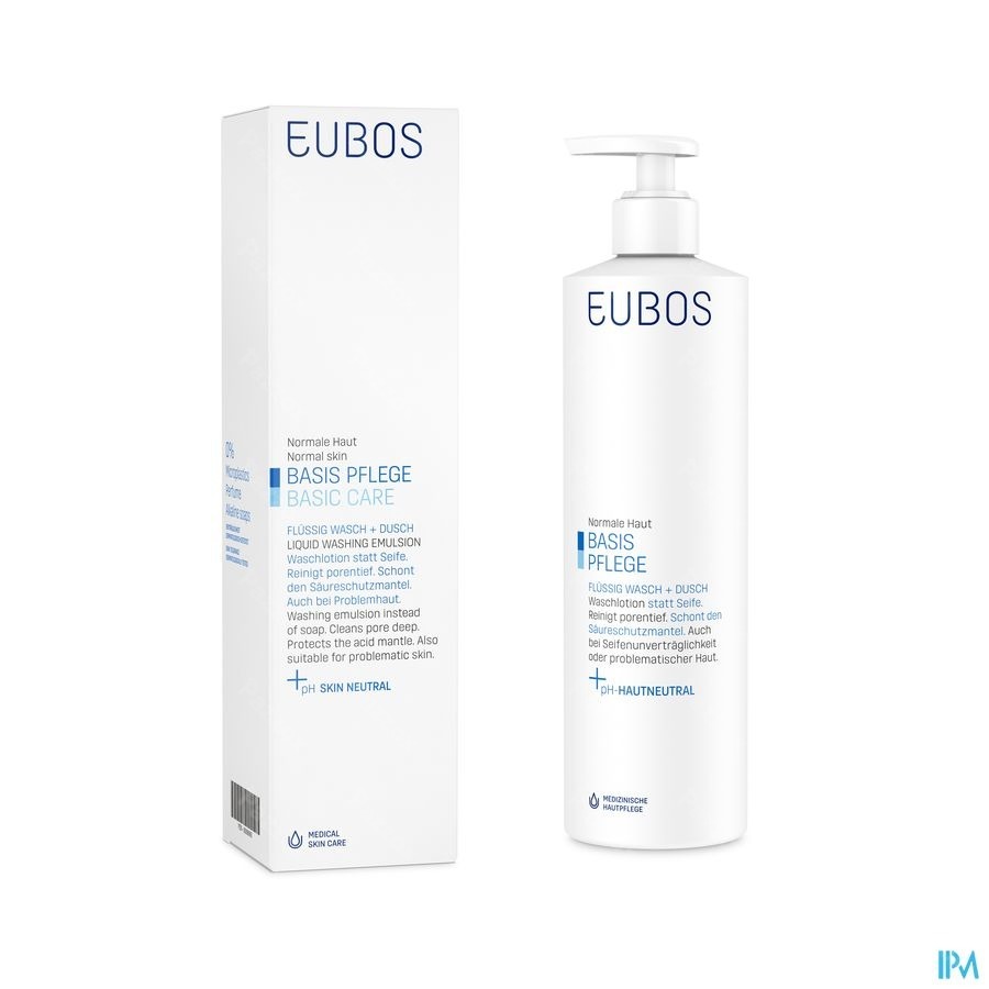 Eubos Zeep Vloeibaar Blauw N/parf 400ml