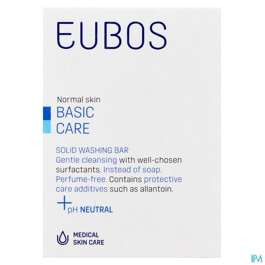 Eubos Compact Blauwe Wastablet Zonder Parfum 125g