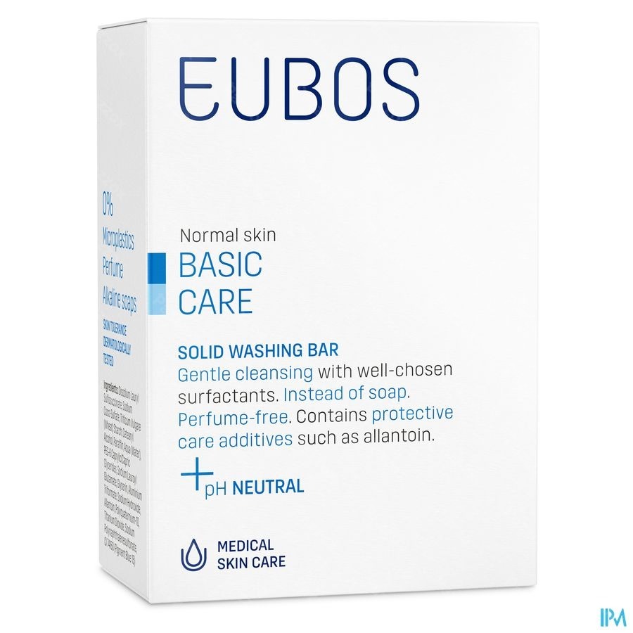 Eubos Compact Blauwe Wastablet Zonder Parfum 125g