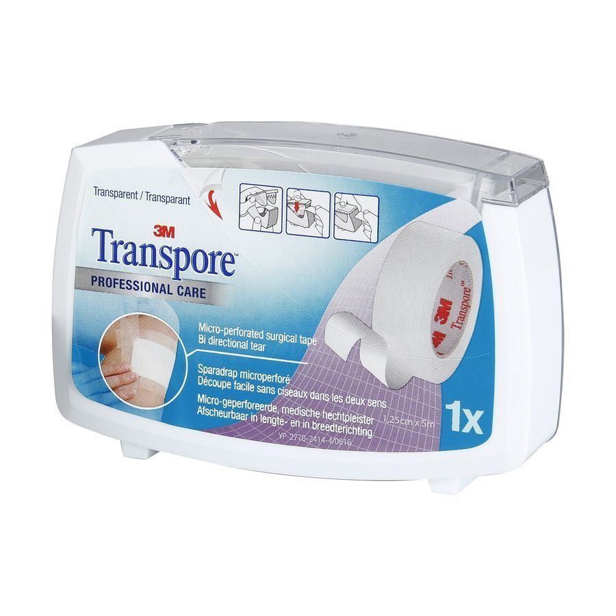 Transpore N/disp. 12,5mmx5m 1527p-0sd