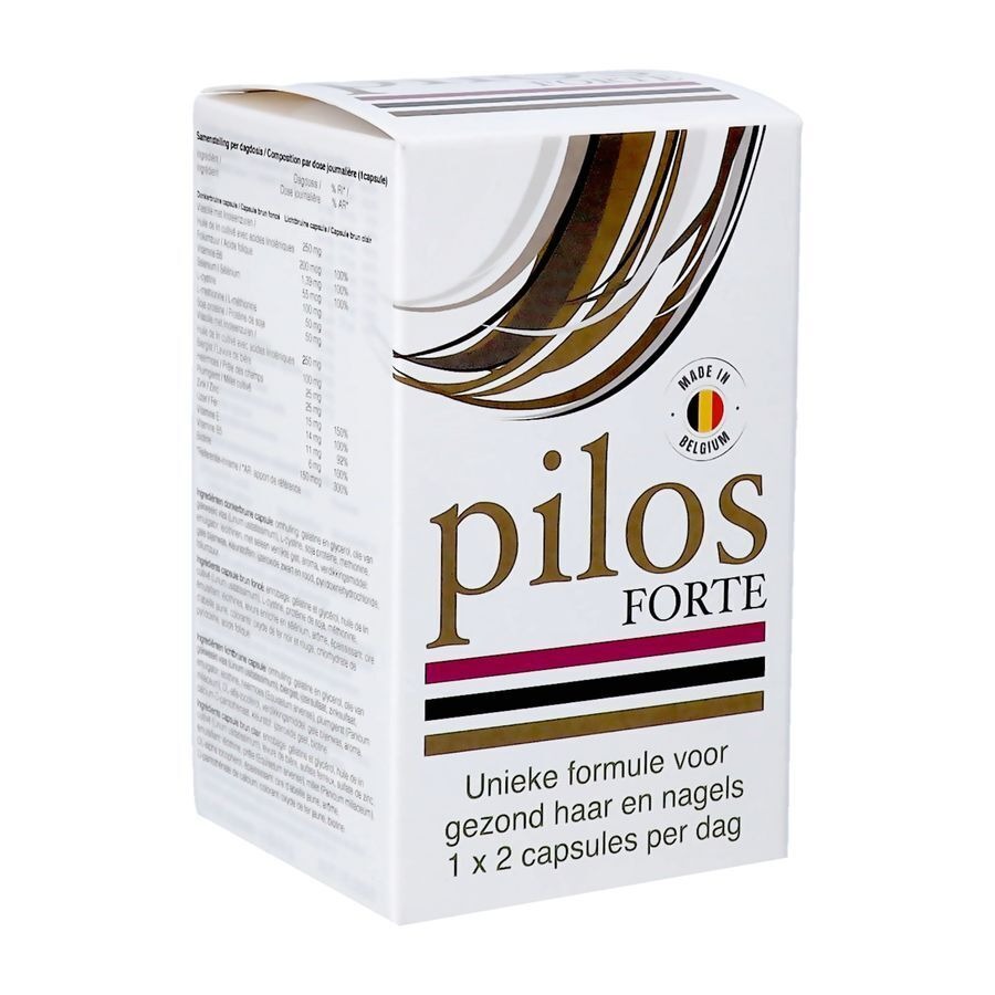 Pilos Forte Voedingssupplement Haar en Nagels 2x30 Capsules