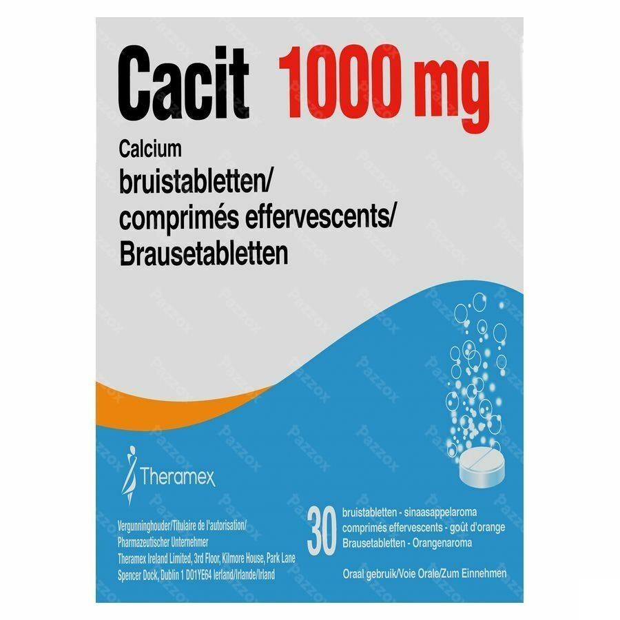 Cacit 1000 Bruistabletten Tube 30x1000mg