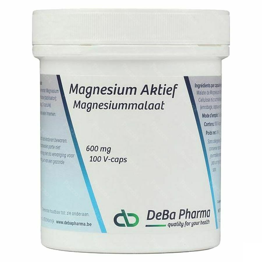Magnesium Actif Caps 100 X 600mg Deba