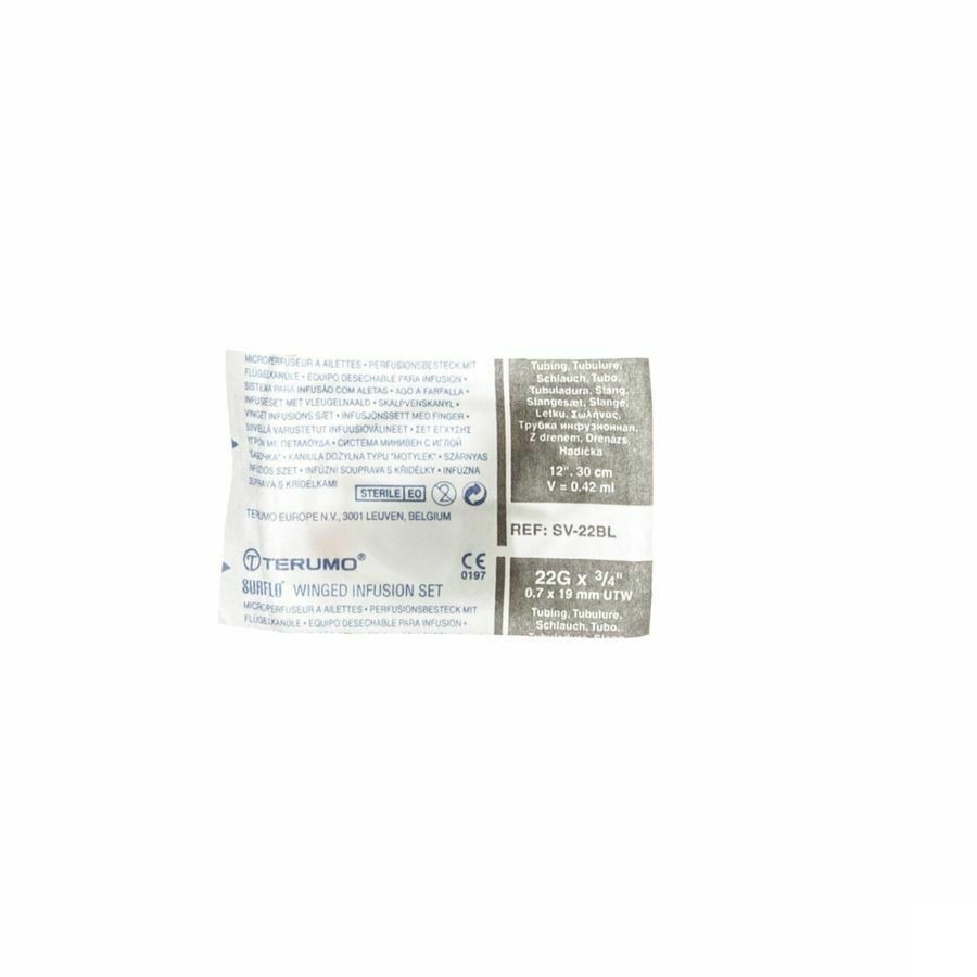 Terumo Vleugelnaald 22g Zwart 50
