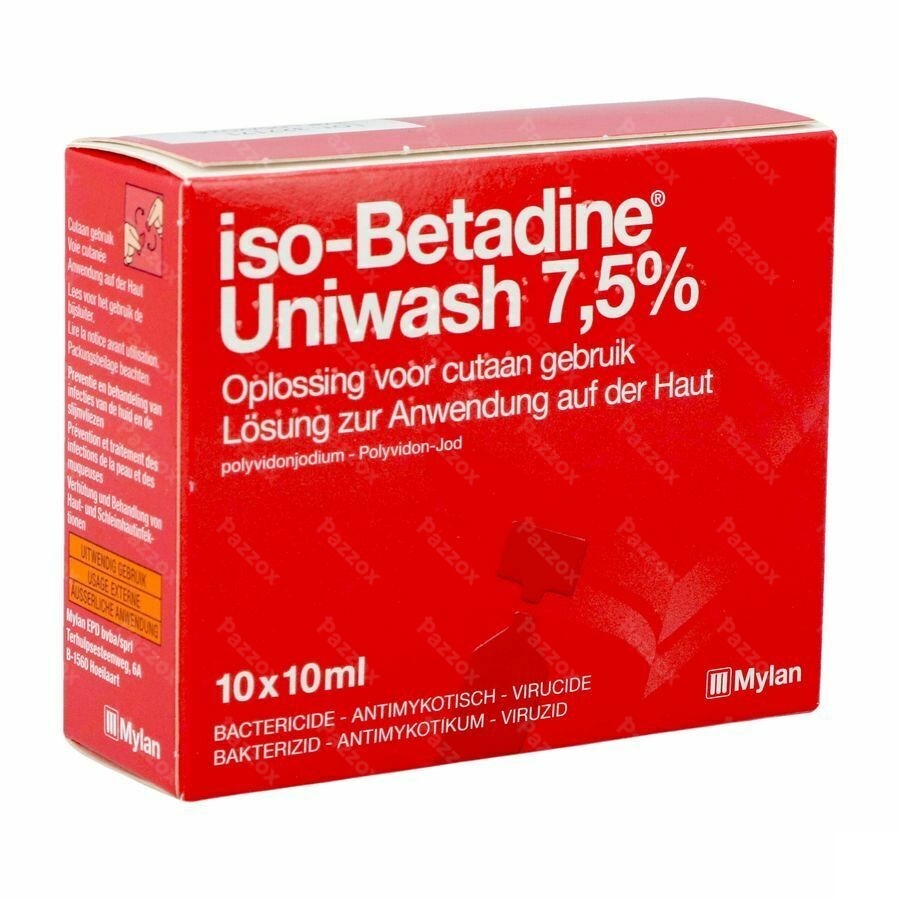 Iso Betadine Uniwash 7,5% 10x10ml