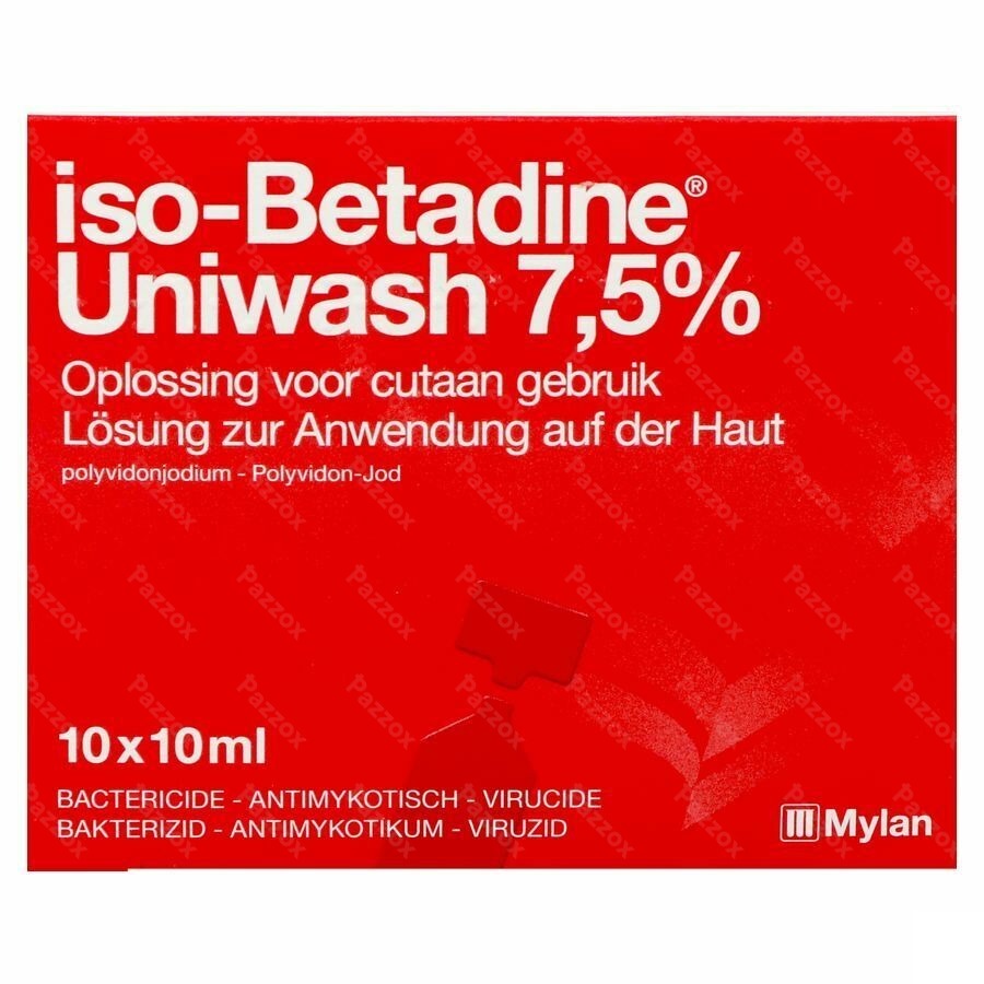 Iso Betadine Uniwash 7,5% 10x10ml