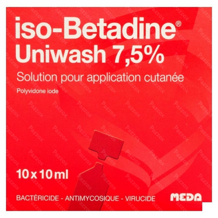 Iso-Betadine Uniwash 7,5% 10x10ml