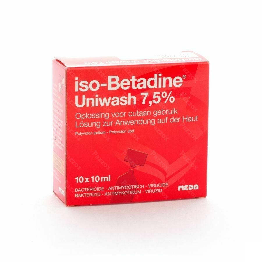Iso-Betadine Uniwash 7,5% 10x10ml