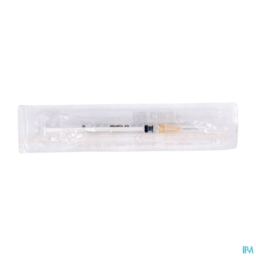 Bd Plastipak Spuit+nld Tuberc.1ml 25g 5/8 1 303175