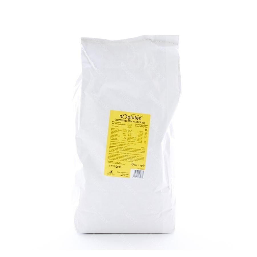 Nogluten Broodmix + Vezels 5kg 5588 Revogan