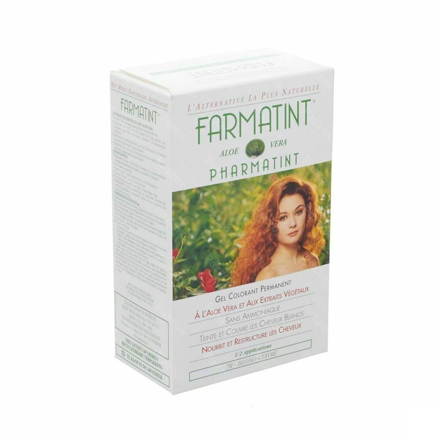 Farmatint Niet Uitwasbare Kleurende Gel Koperblond 7R Met Aloe Vera