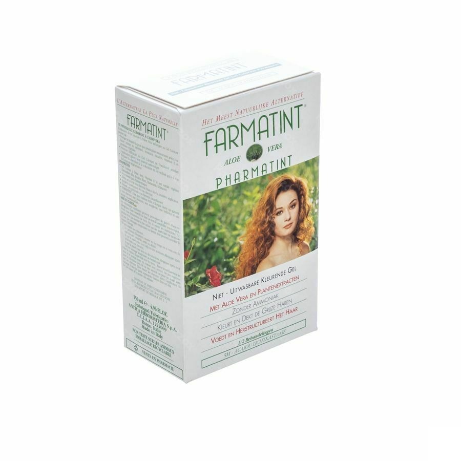 Farmatint Niet Uitwasbare Kleurende Gel Lichtkastanje Acajou 5M Met Aloe Vera