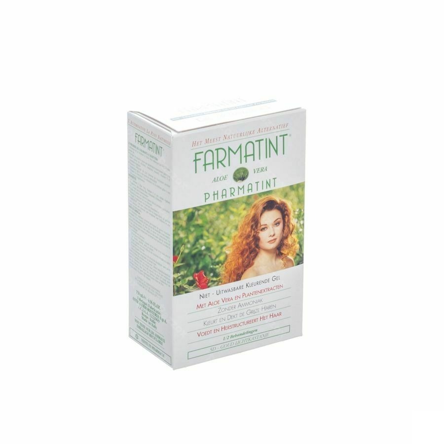 Farmatint Niet Uitwasbare Kleurende Gel Lichtkastanje Goud 5D Met Aloe Vera