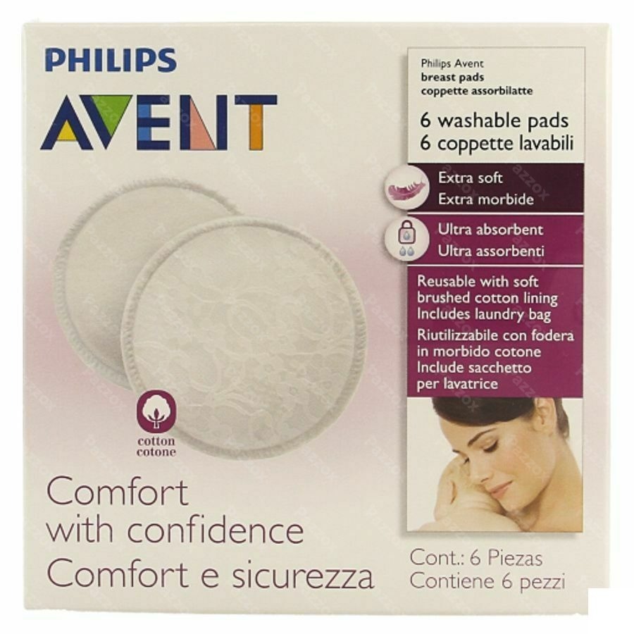 Philips Avent Borstcompressen Wasbaar 6 SCF155/06