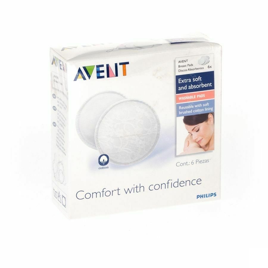 Philips Avent Borstcompressen Wasbaar 6 SCF155/06