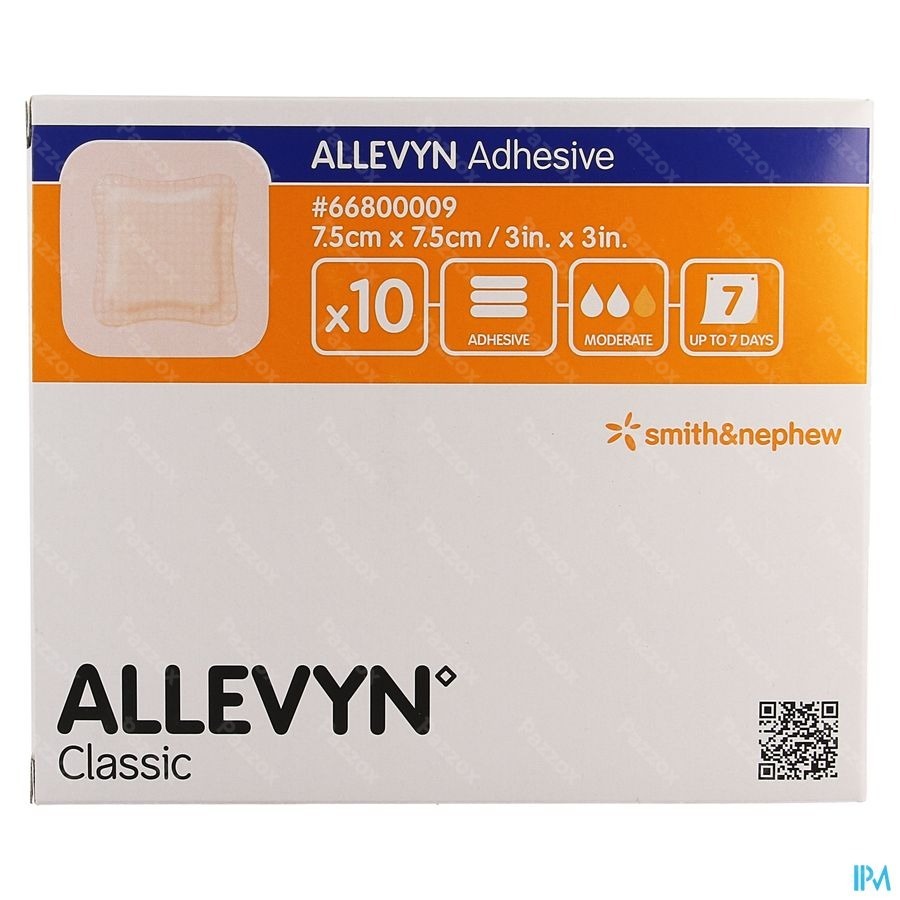 Allevyn Verb Adh Hydrocel. 7,5x 7,5cm 10 66800009