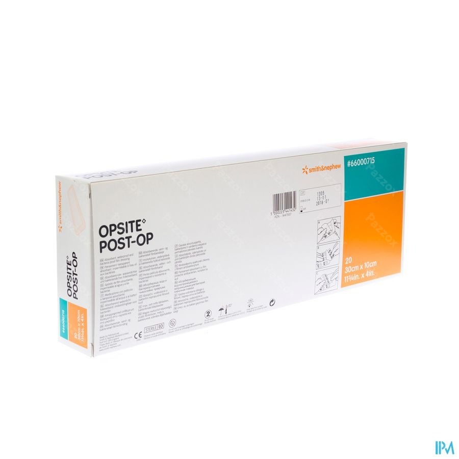 Opsite Post Op 30,0cmx10,0cm 20 66000715