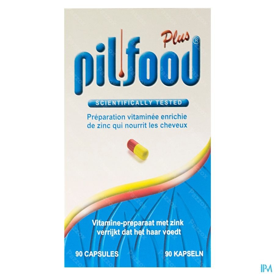 Pilfood Plus Voedingssupplement Haar en Nagels 90 Capsules