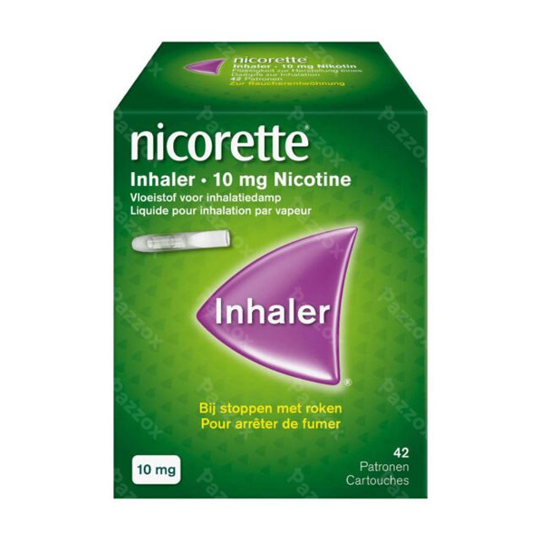 Nicorette Inhaler 10mg 42 patronen + mondstuk