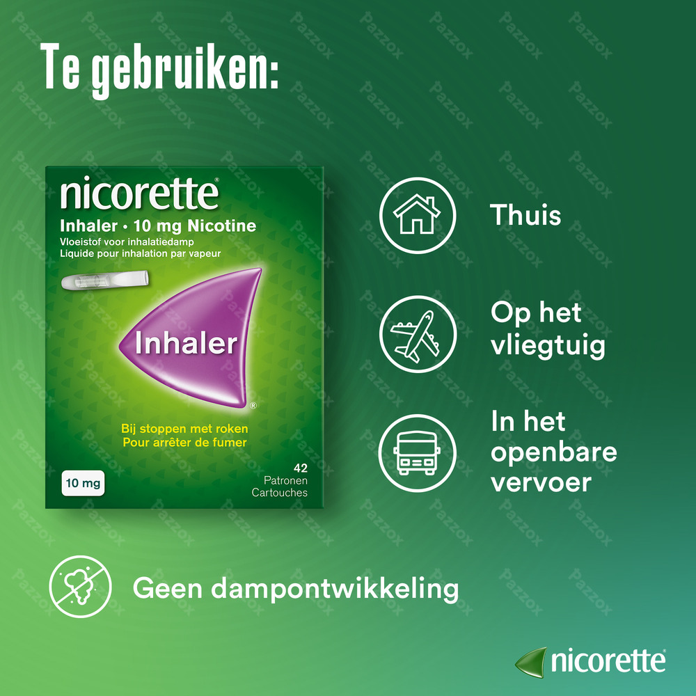 Nicorette Inhaler 10mg 42 patronen + mondstuk