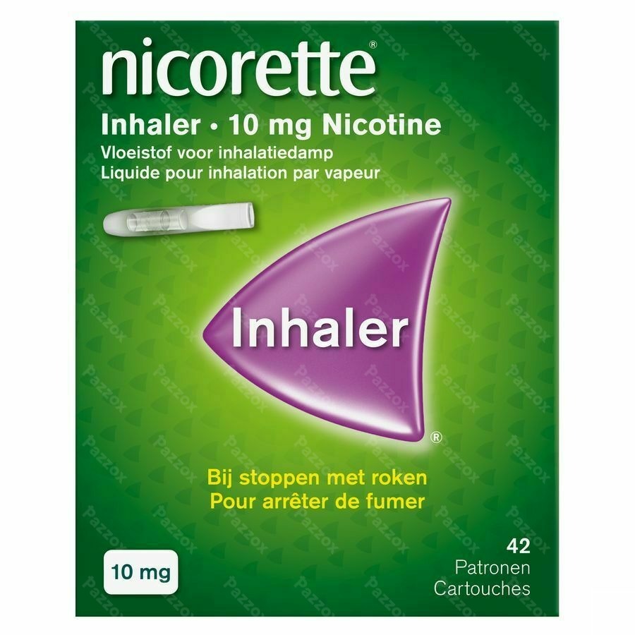 Nicorette Inhaler 10mg 42 patronen + mondstuk