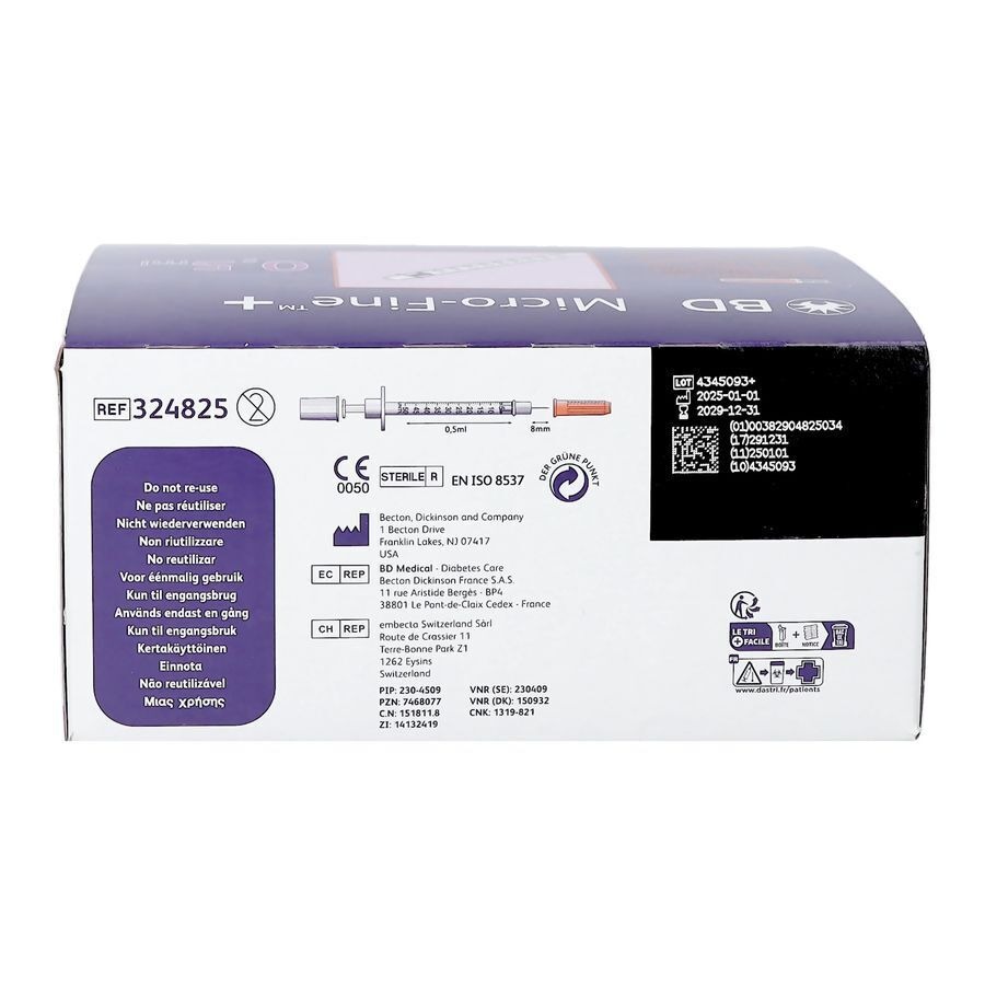 Microfine Ins.spuit 0,5ml 30g 8mm 100 324825