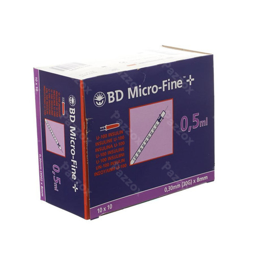 Bd Microfine+ Ins.spuit 0,5ml 30g 8,0mm100 324825