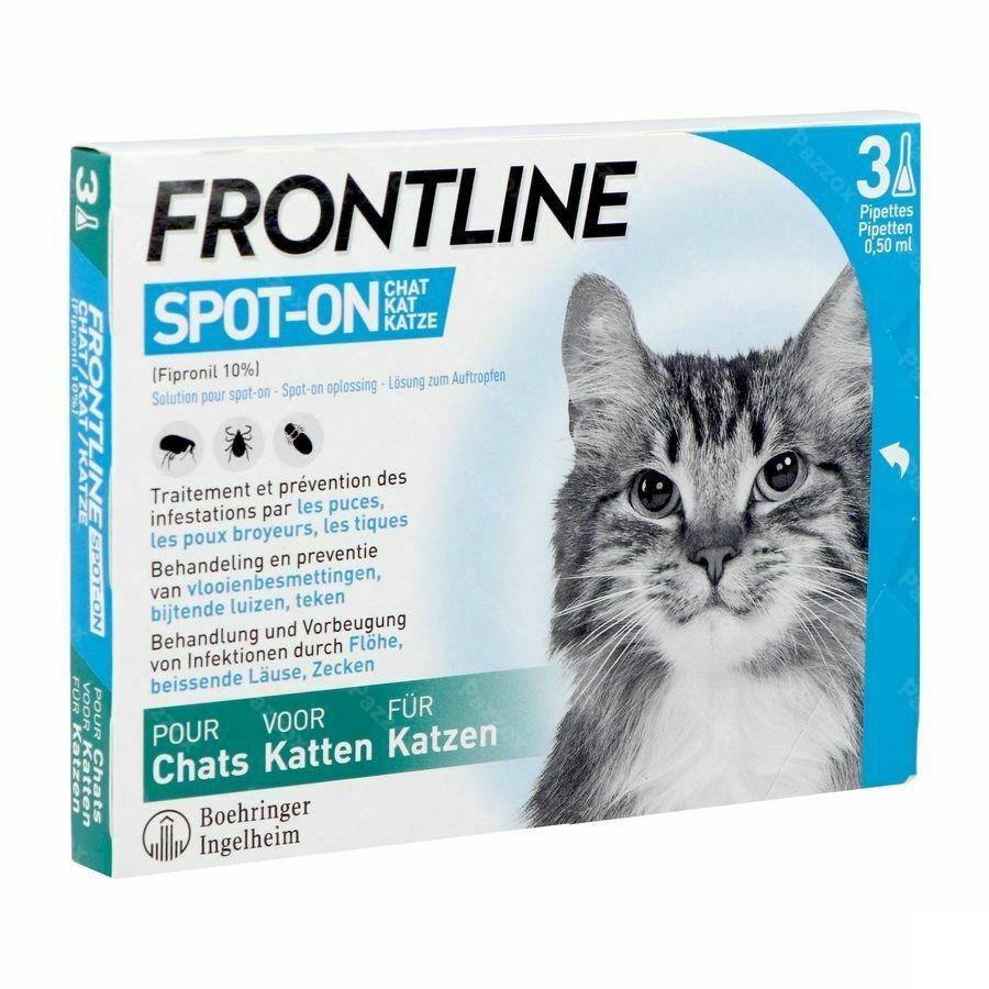 Frontline Spot On Kat Pipet 3x0,50ml