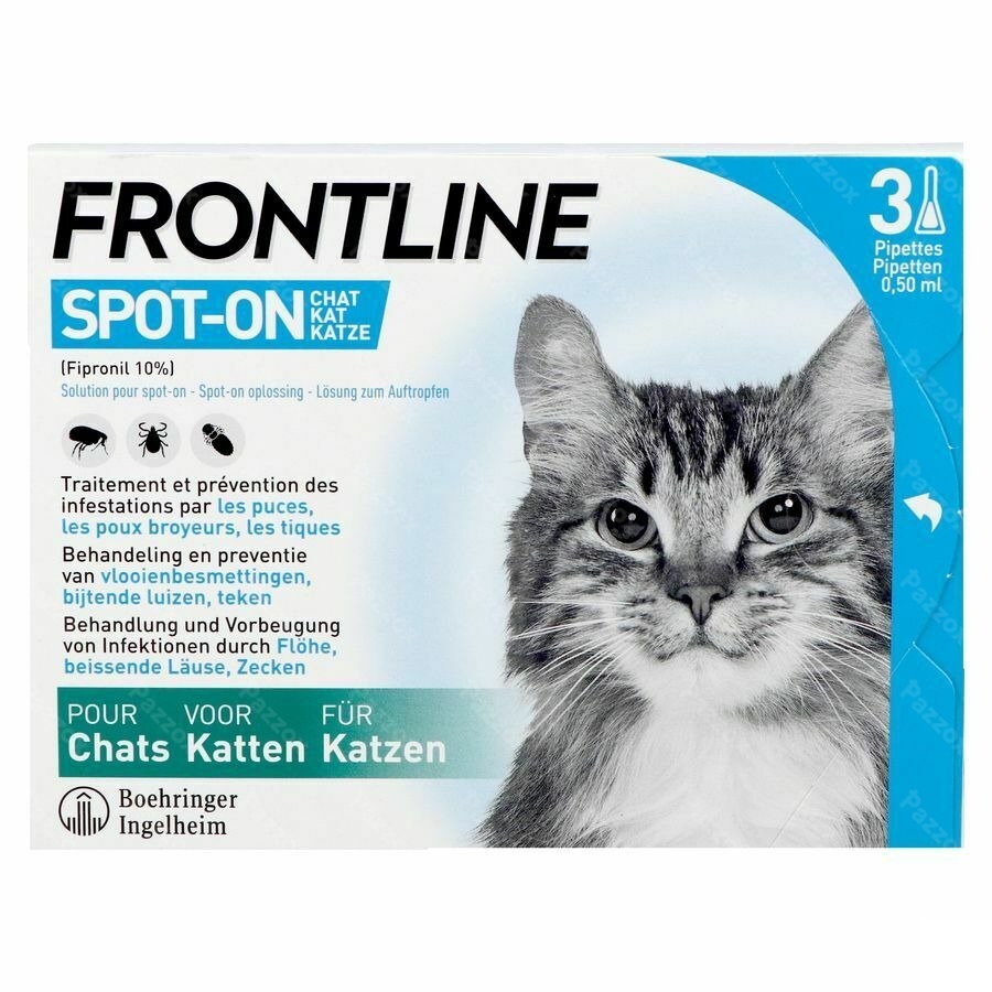 Frontline Spot On Kat Pipet 3x0,50ml