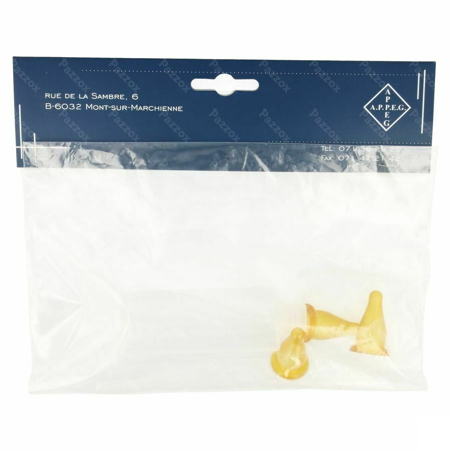 Appeg Zuigfl Plast + 3 Spenen Kat-hond100