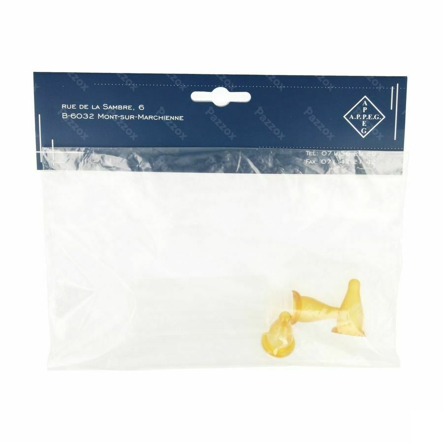 Appeg Zuigfl Plast + 3 Spenen Kat-hond100