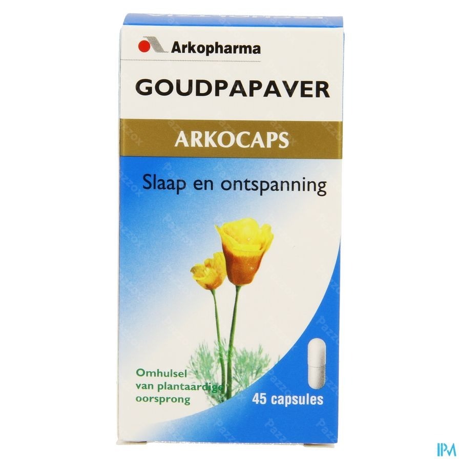 Arkocaps Goudpapaver Plantaardig 45