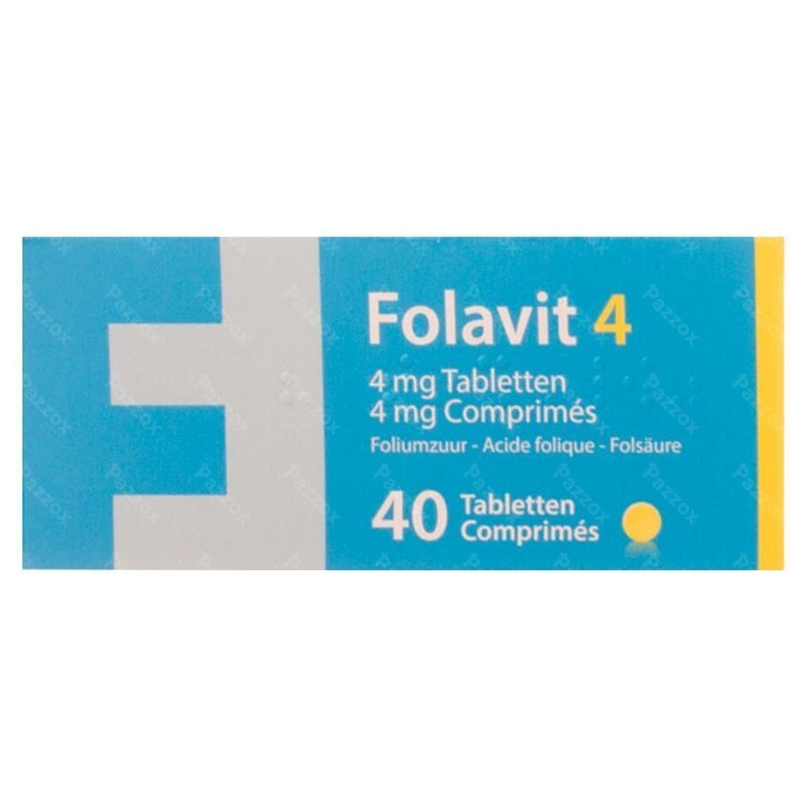 Folavit 4 4mg Tabl 40 X 4mg Cfr 4108338