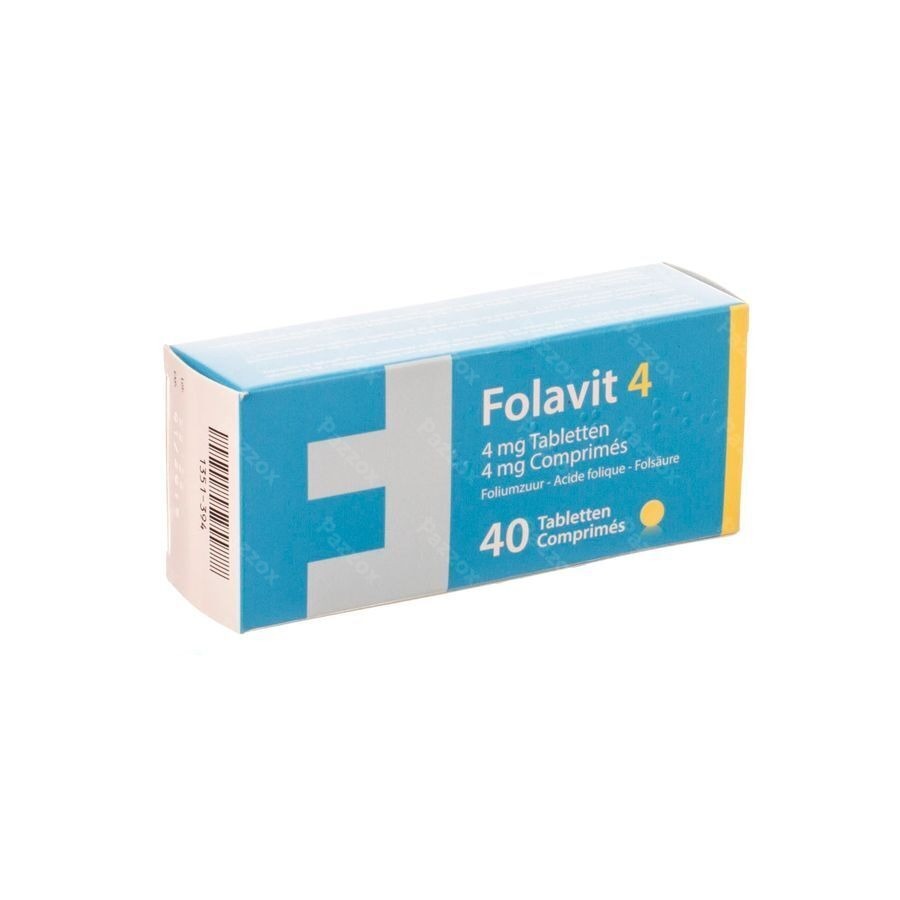 Folavit 4 4mg Tabl 40 X 4mg Cfr 4108338