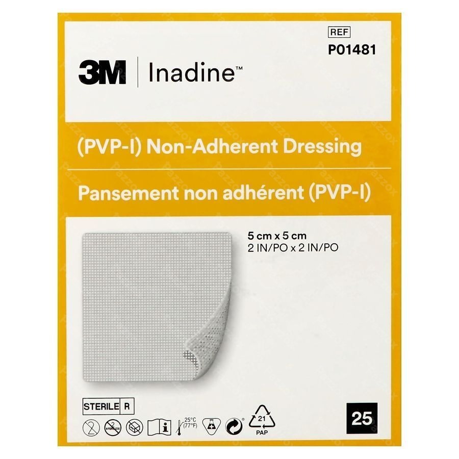 Inadine Kp Doordr. 5,0x 5,0cm 25 P01481