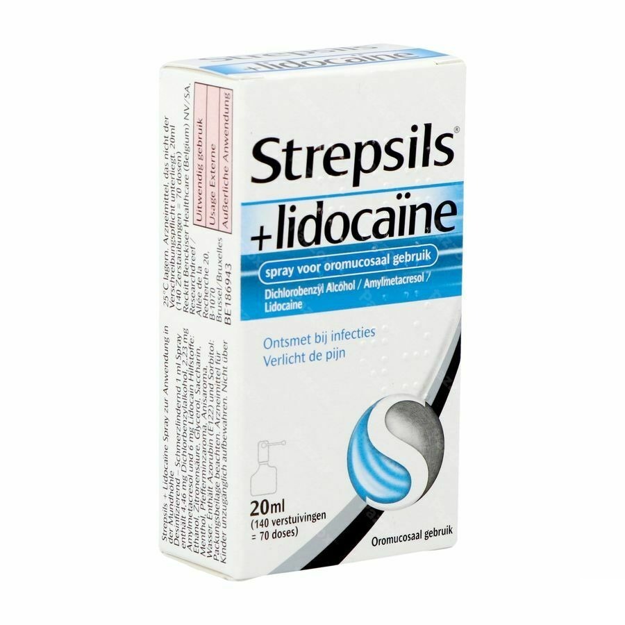Strepsils Lidocaine Keelspray 20ml 
