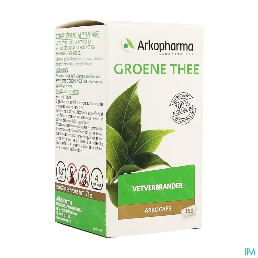 Arkocaps Groene Thee (camiline)plantaardig 150