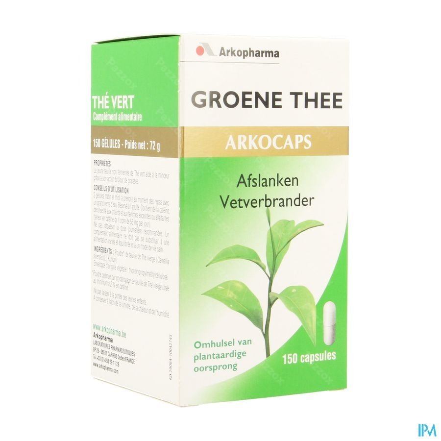 Arkocaps Groene Thee (camiline)plantaardig 150