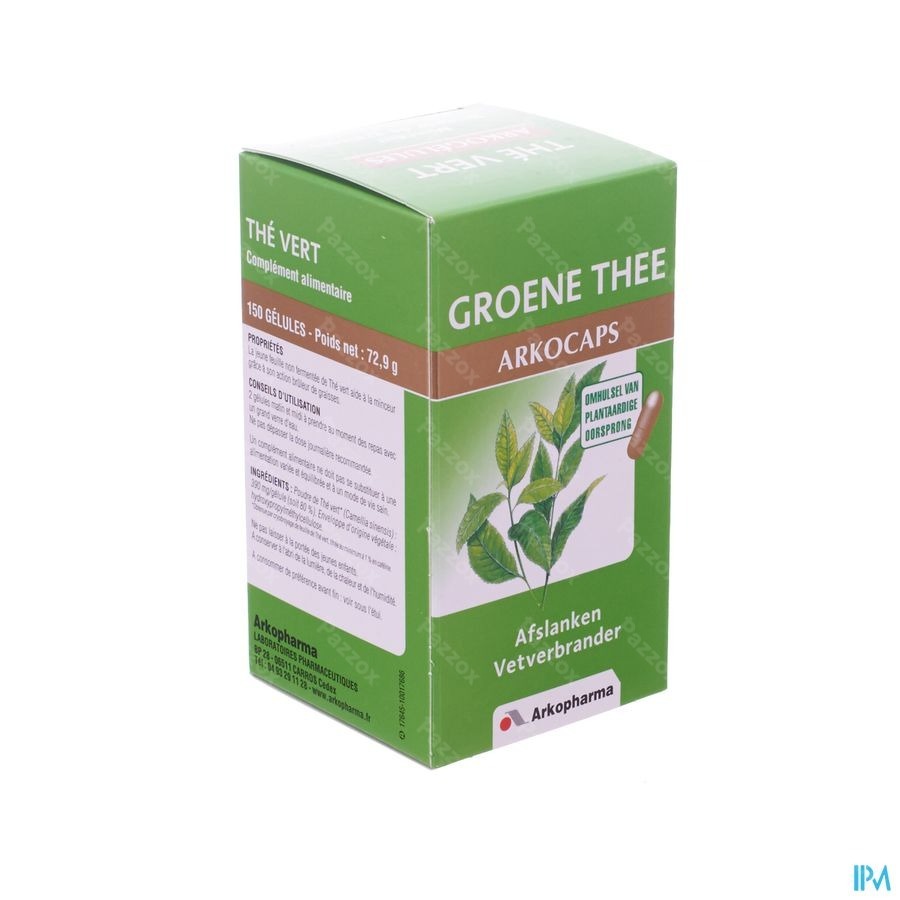 Arkocaps Groene Thee (camiline)plantaardig 150