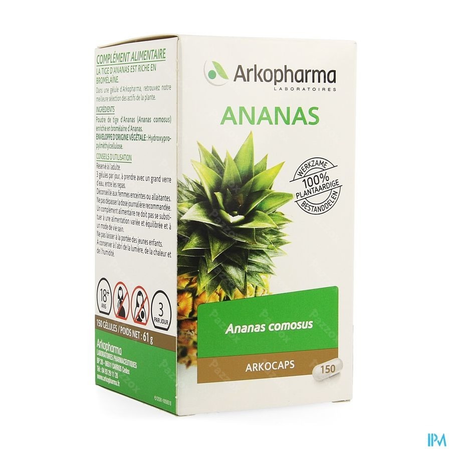 Arkocaps Ananas Plantaardig 150