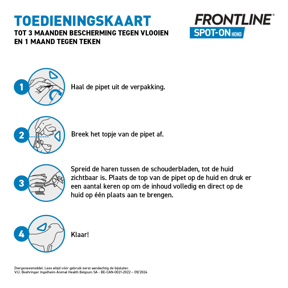Frontline Spot On Hond 10-20kg Pipet 3x1,34ml