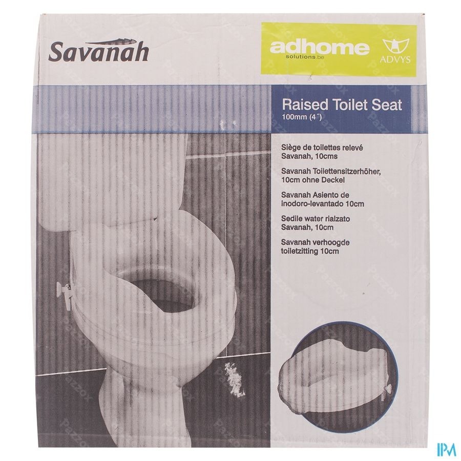 Toilethoger Savanah 10cm Wit Homecraft