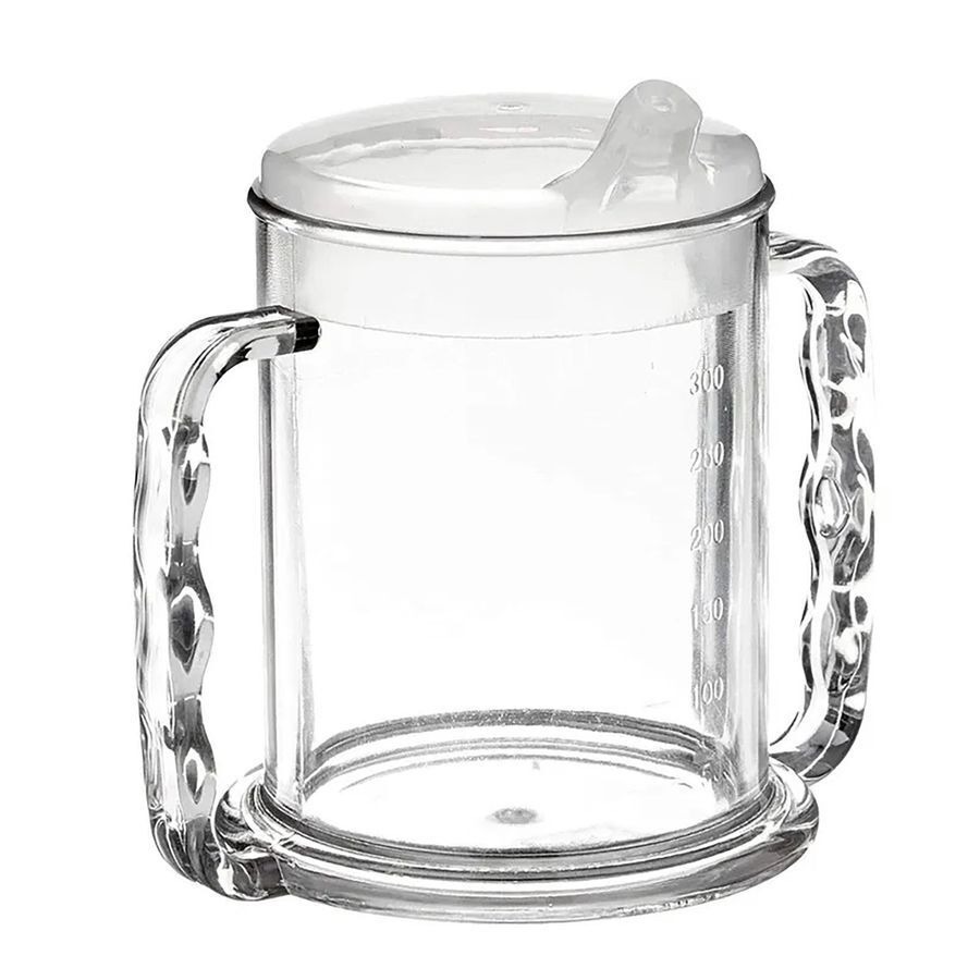 Drinkbeker Transp 2 Handvat. Stand.285ml Homecraft