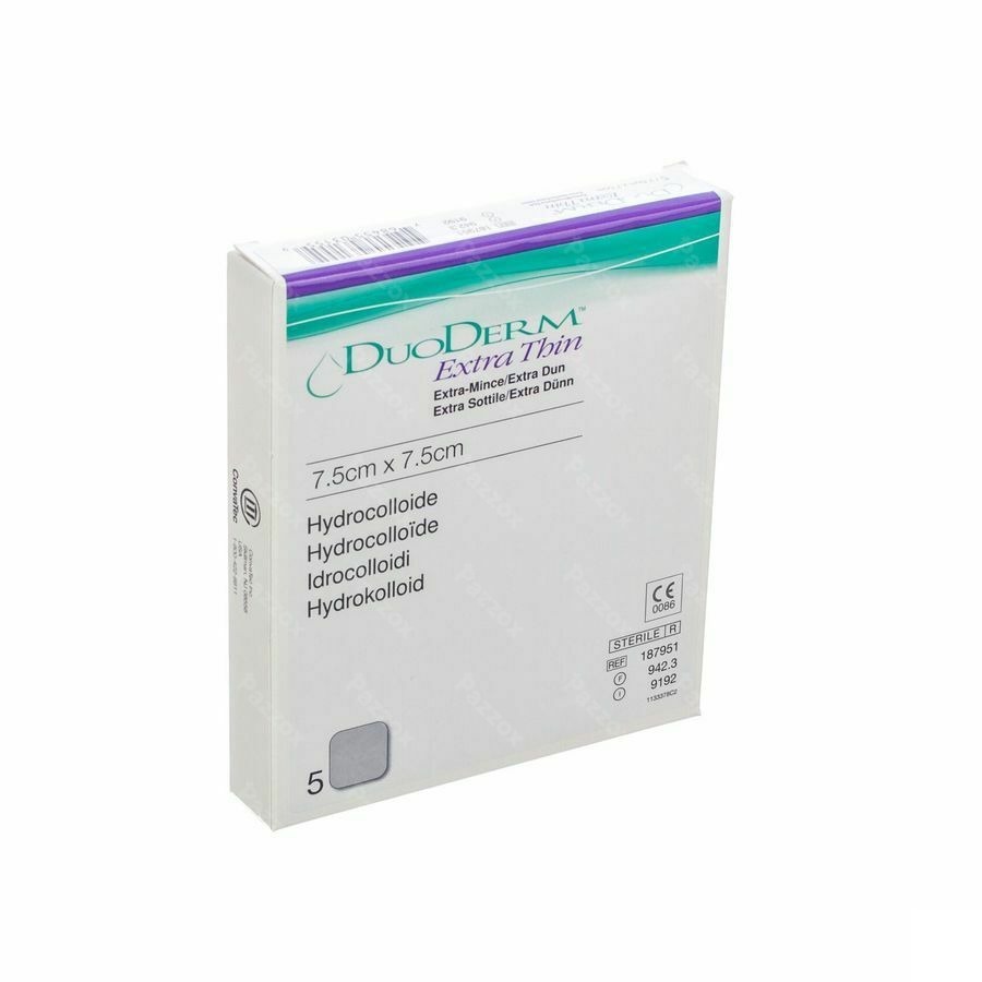 Duoderm Extra Dun Verb Hydro 7,5cmx7,5cm 5 H7951