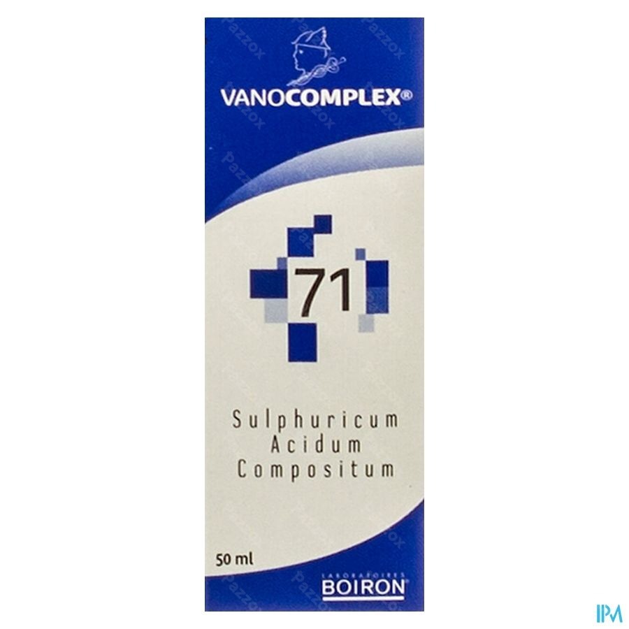 Vanocomplex N71 Acidum Sulf. Gutt 50ml Unda