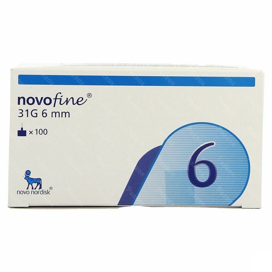 Novofine Ster Naald 6mm/31g 100 St