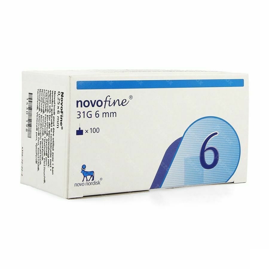 Novofine Ster Naald 6mm/31g 100 St