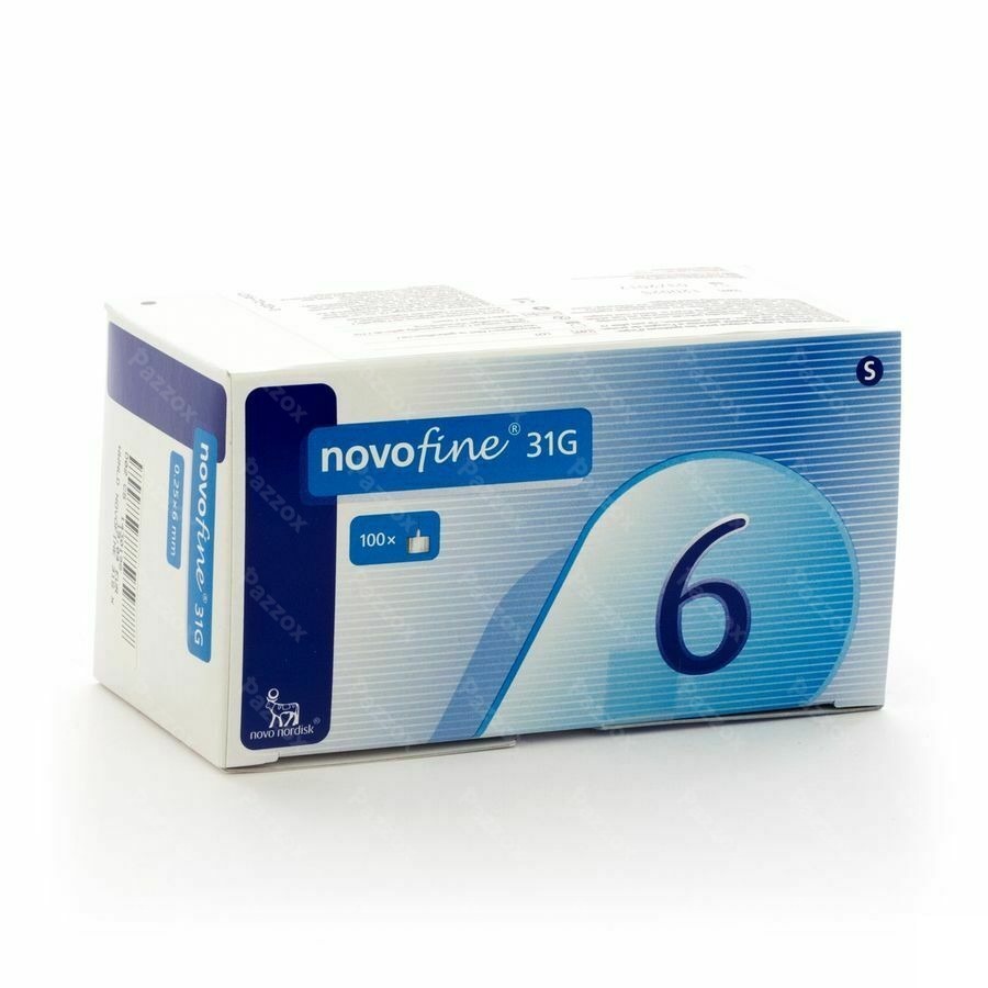 Novofine Ster Naald 6mm/31g 100 St