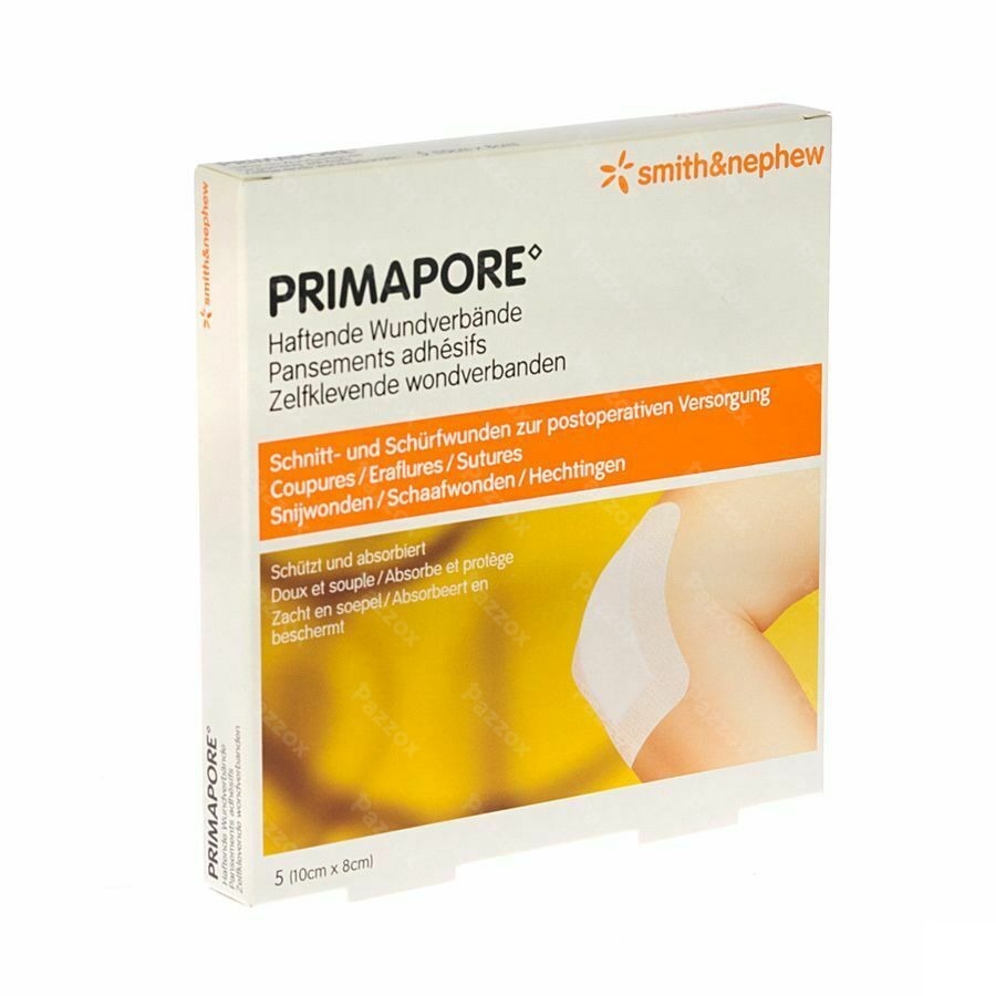 Primapore S&n Verb Post-op 10cmx 8cm 5 66030263