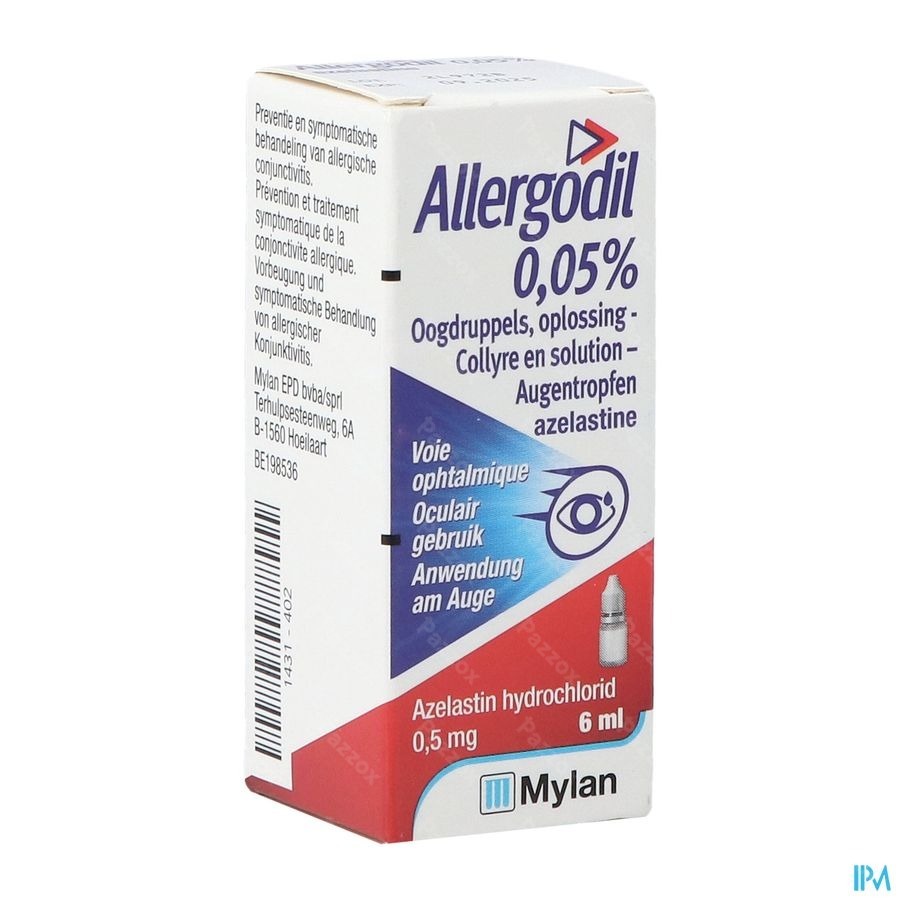 Allergodil 0,05% Oogdruppels 6ml